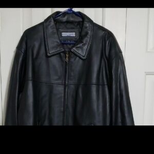 Ivy Crew Classics Men's Leather Jacket Black Size XL
